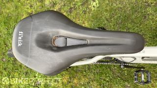 Fizik Terra Aidon X3 e-bike saddle pictured from above