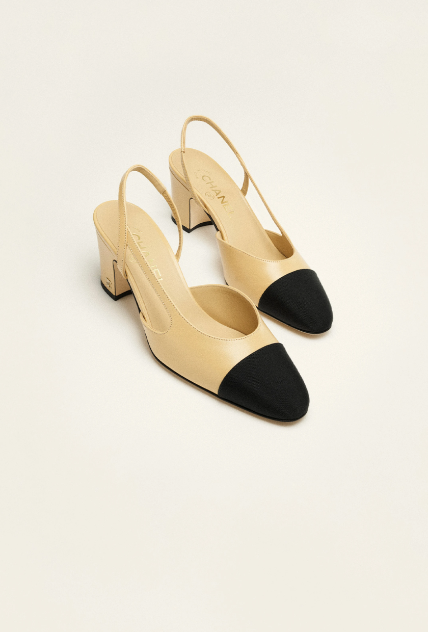An image of a Chanel slingback.