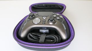 The Turtle Beach Stealth Ultra in its hard-shell carrying case