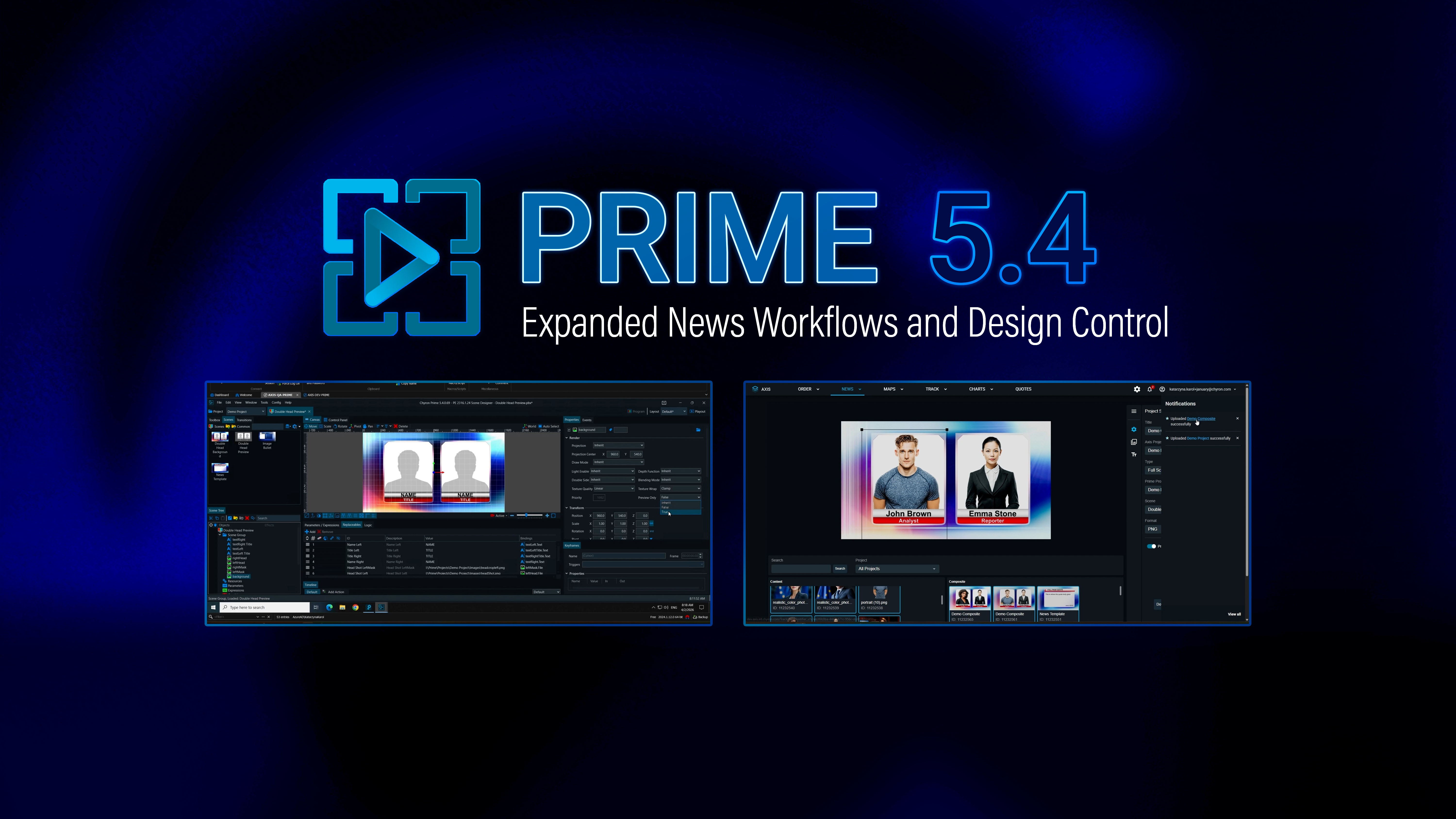 Chyron PRIME 5.4 Hero Image