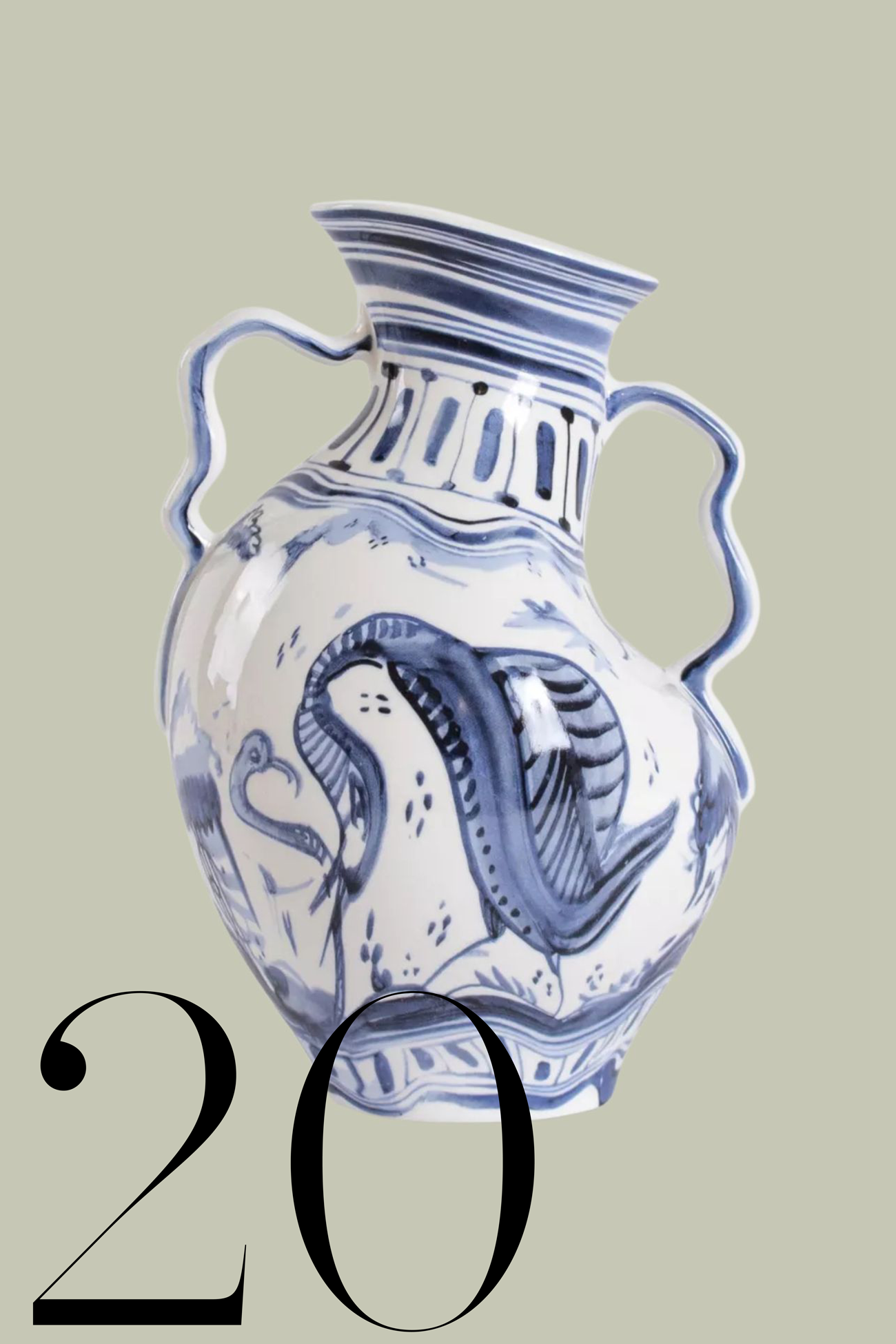 SELETTI x Diesel, Classics on Acid Ibex Porcelain Vase