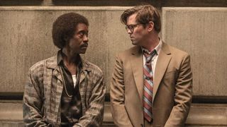 Don Cheadle (L) and Andrew Rannells (R) in Black Monday