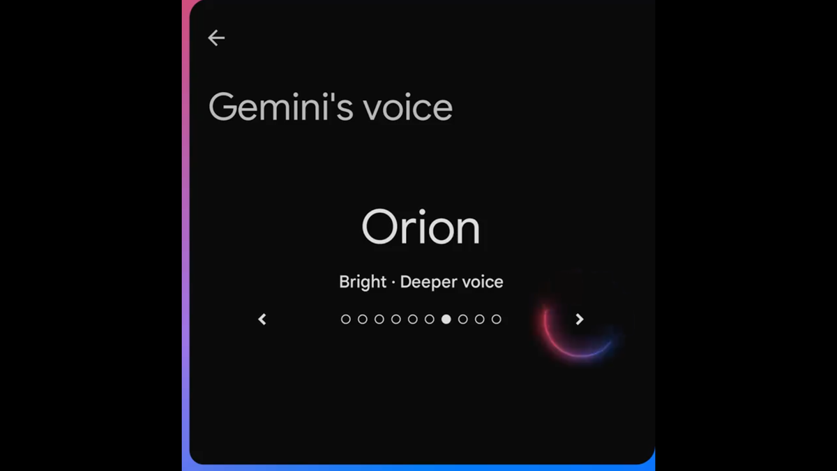 Google Gemini Live’s AI voice now comes in ten more styles that take inspiration from the stars