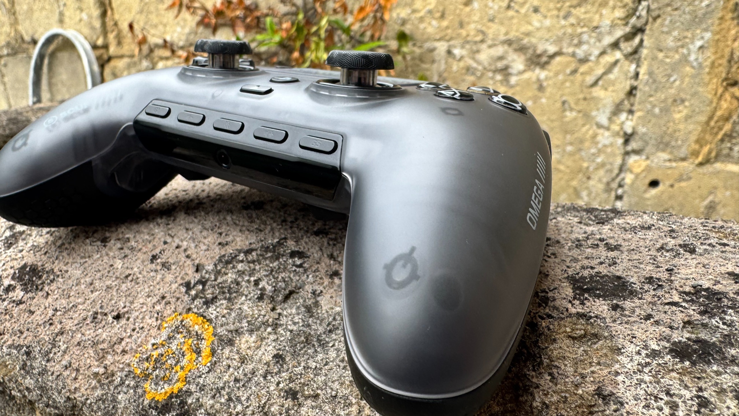 Scuf Omega controller outside from the bottom right