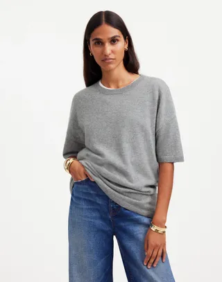 madewell, Cashmere Oversized Sweater Tee