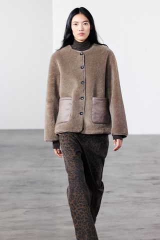 Faux Shearling Jacket Zw Collection