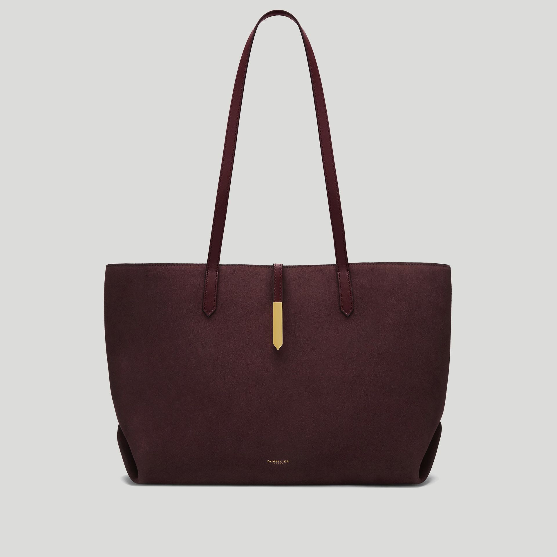 The Tokyo Tote | Burgundy Suede & Burgundy Smooth | Demellier
