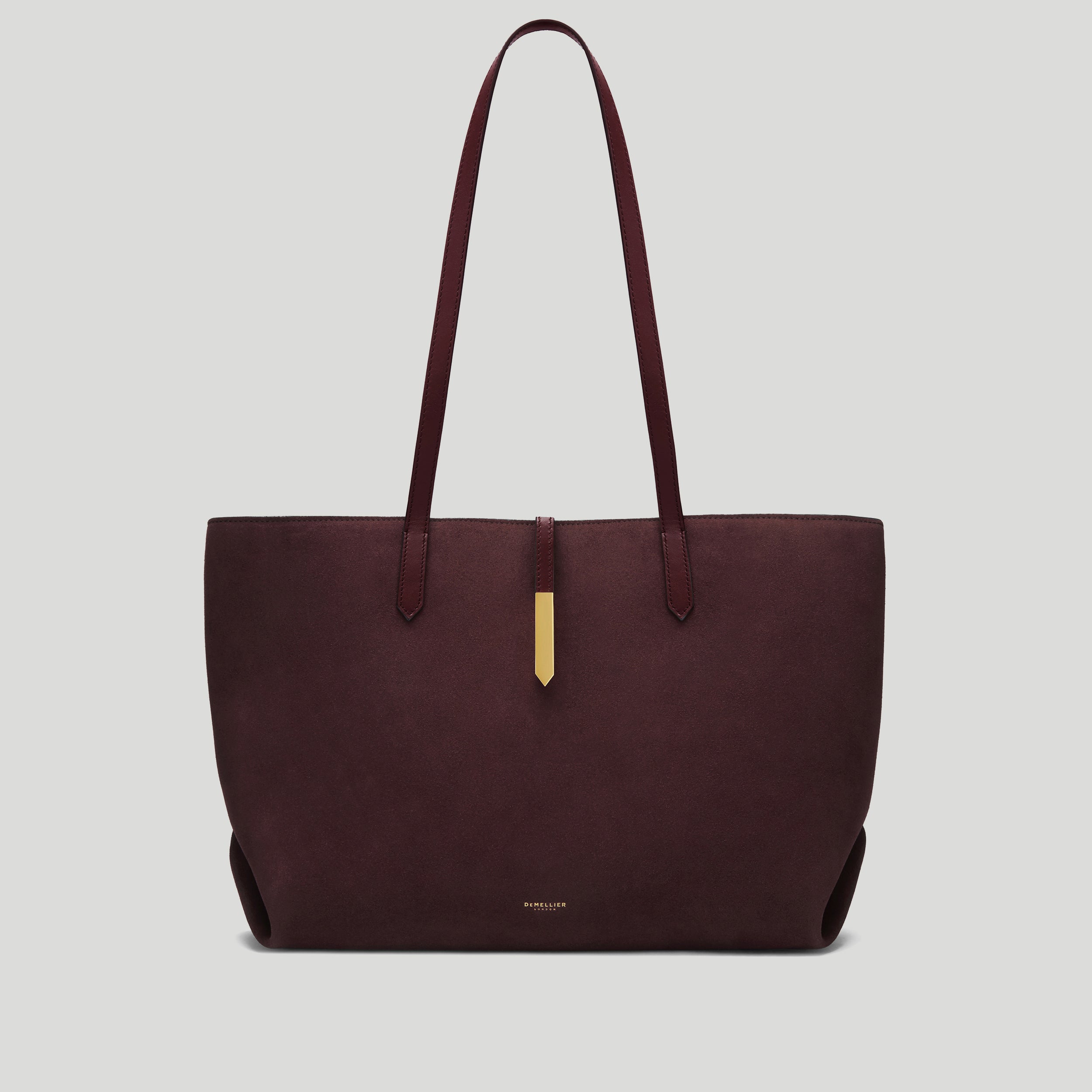 The Tokyo Tote | Burgundy Suede &amp;amp; Burgundy Smooth | Demellier