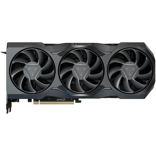 An AMD Radeon RX 7900 XTX against a white background