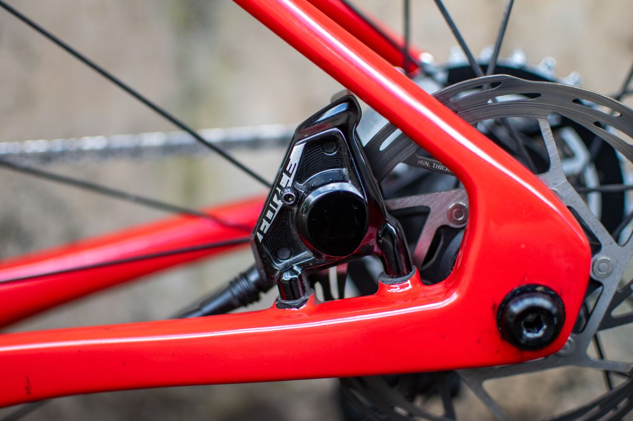 A SRAM Force AXS caliper