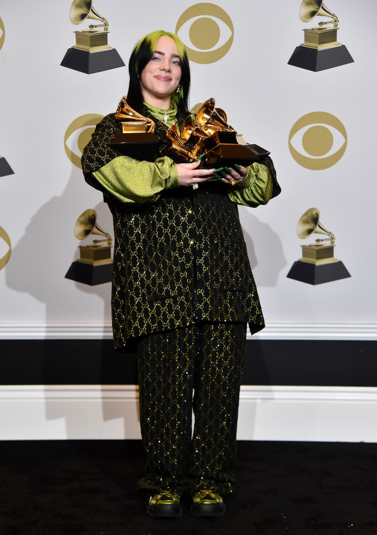LOS ANGELES, CALIFORNIA – JANUARY 26: Billie Eilish, winner of Record of the Year for 
