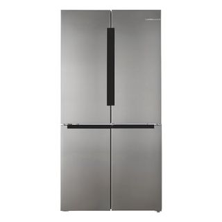 Bosch Home & Kitchen Appliances Bosch Kfn96vpeag French Door Fridge Freezer With Nofrost, Xxl Capacity, Supercooling Function, 183 X 91cm, Silver, Serie 4, Freestanding