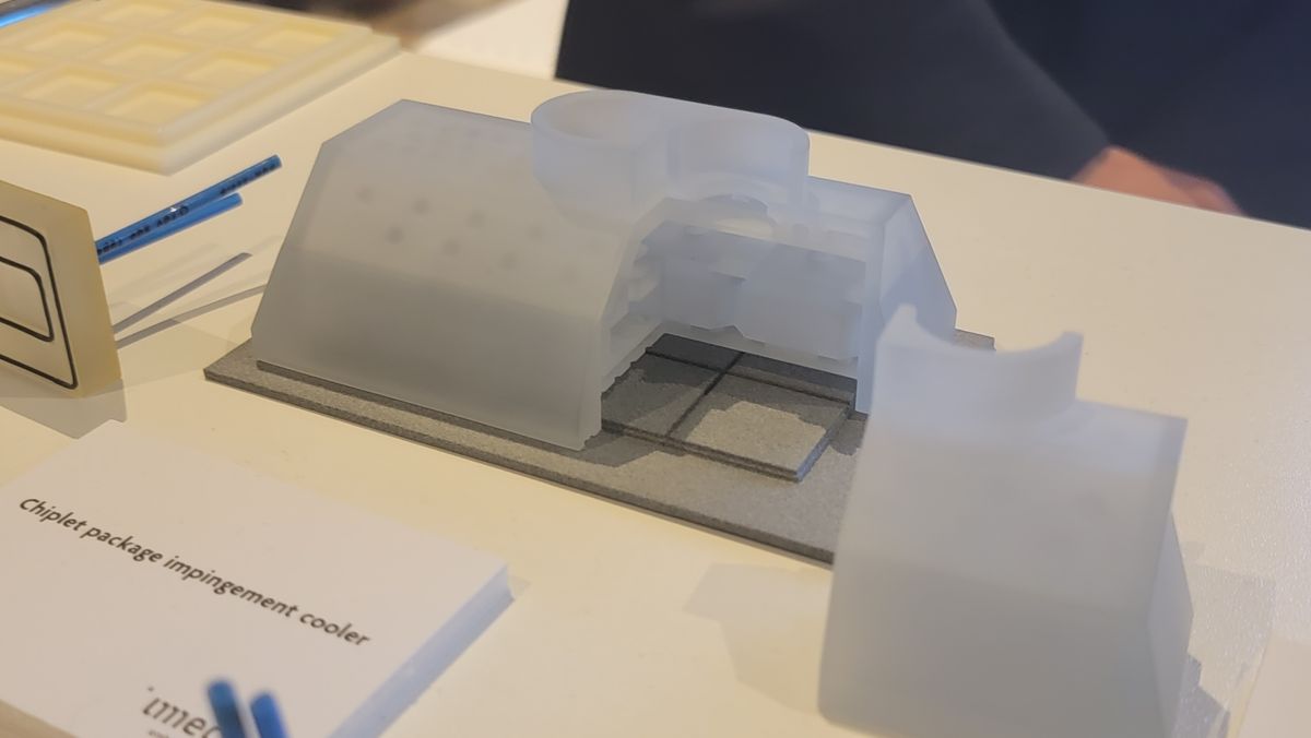 A series of 3D-printed processor coolers were one of the most interesting presentations at ITF World, a conference hosted by chip research giant imec 