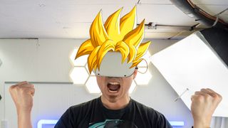 Going Super Saiyan while wearing a Meta Quest 2