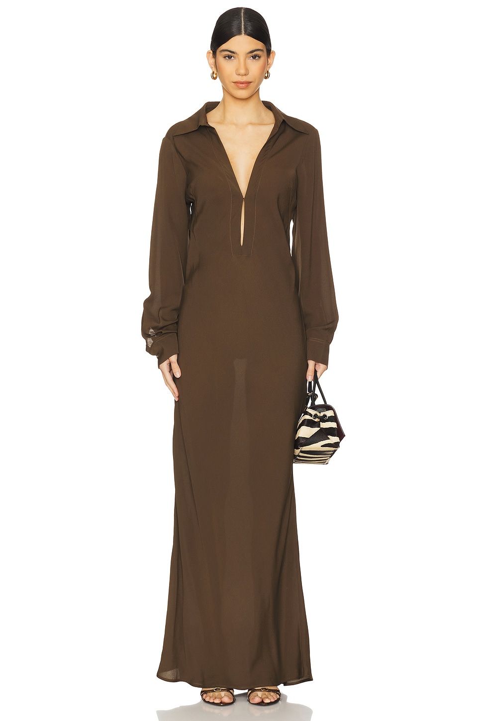 Isla Deep V Gown
