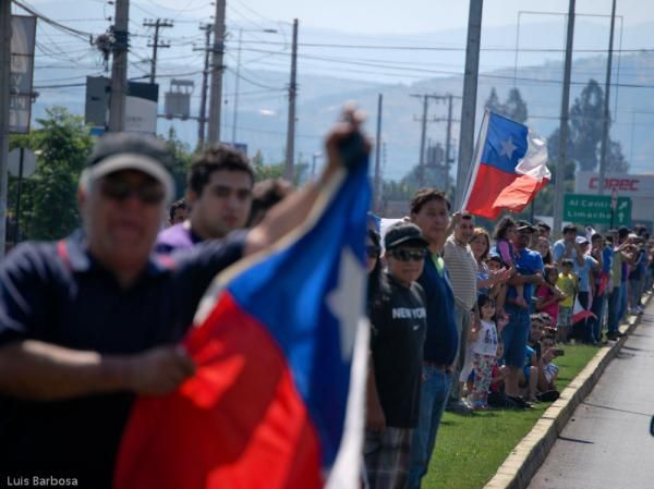 There was plenty of local pride on the roadsides.