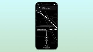 Google Maps power saving mode on a Pixel.