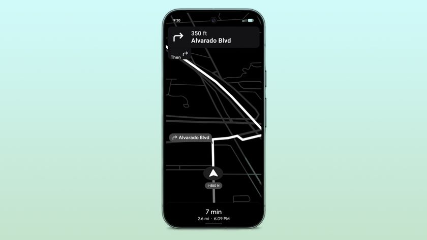 Google Maps power saving mode on a Pixel.