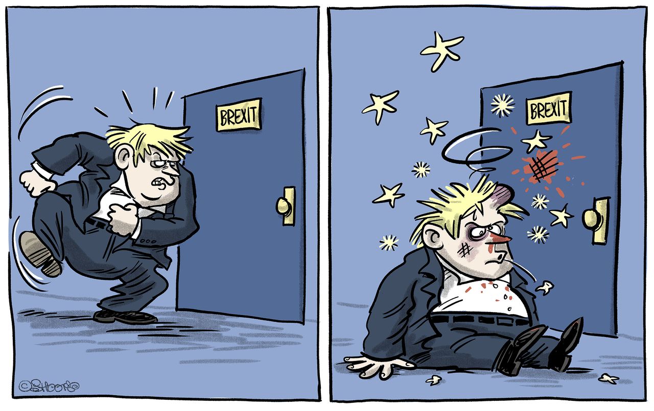 Political Cartoon World Boris Johnson Brexit