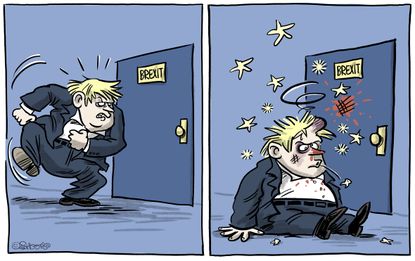 Political Cartoon World Boris Johnson Brexit