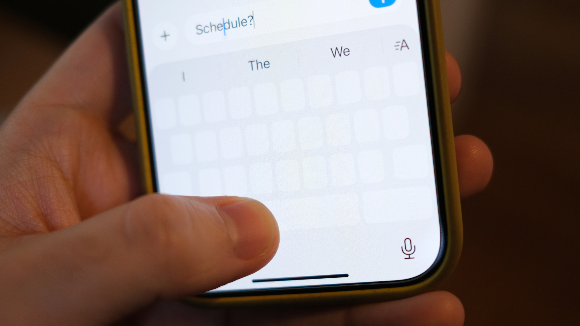 iPhone Space Bar Cursor