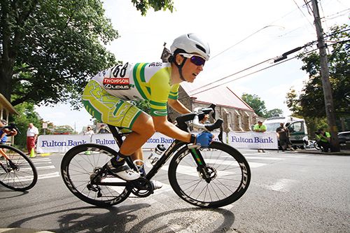 Australian National Crit Champion Beck Wiasak (Fearless Femme Racing) loves this type of technical course.
