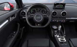 Audi A 3 car design and front steering wheel