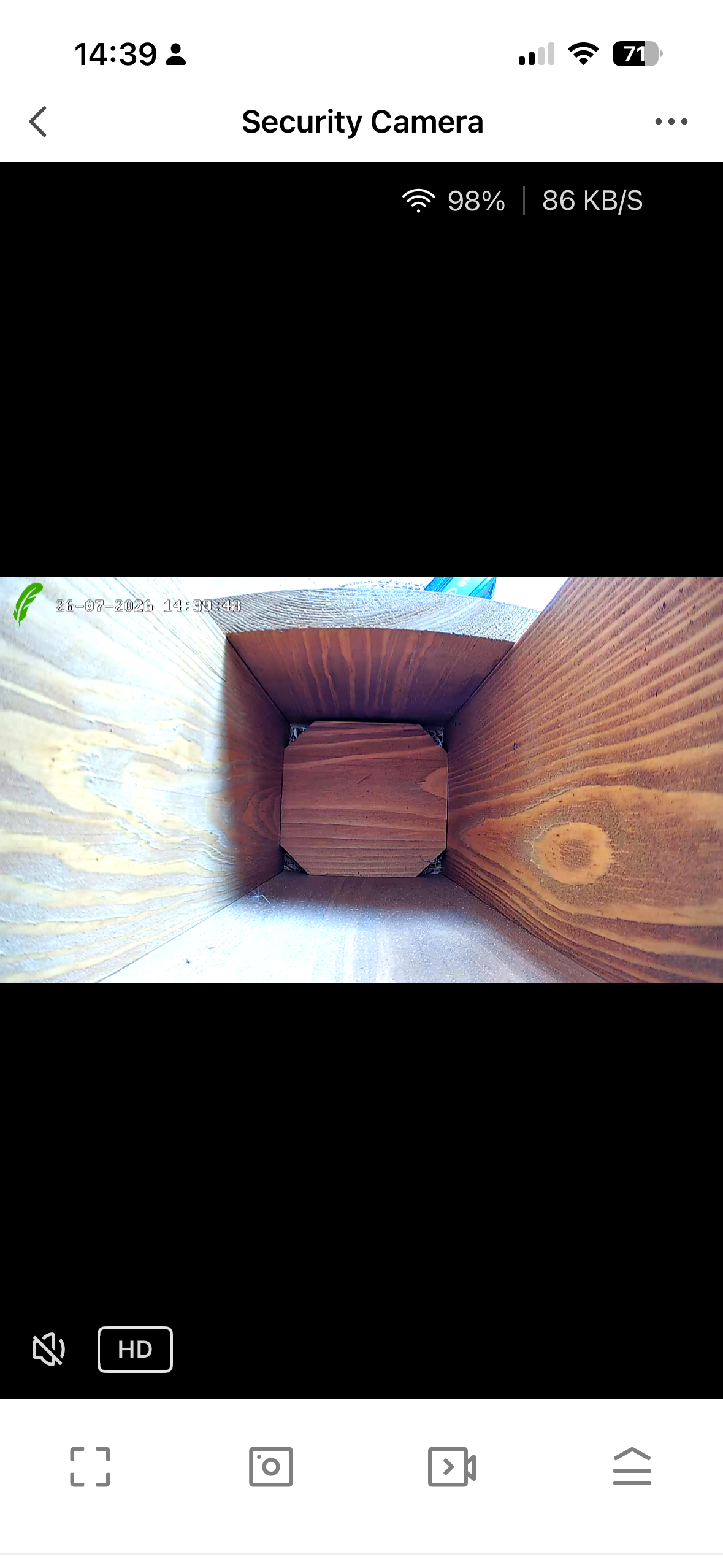 Screenshots from the Green Feathers app