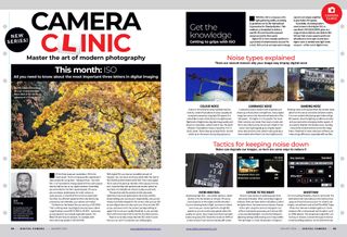 Opening spread of Camera Clinic feature in Digital Camera magazine issue 276