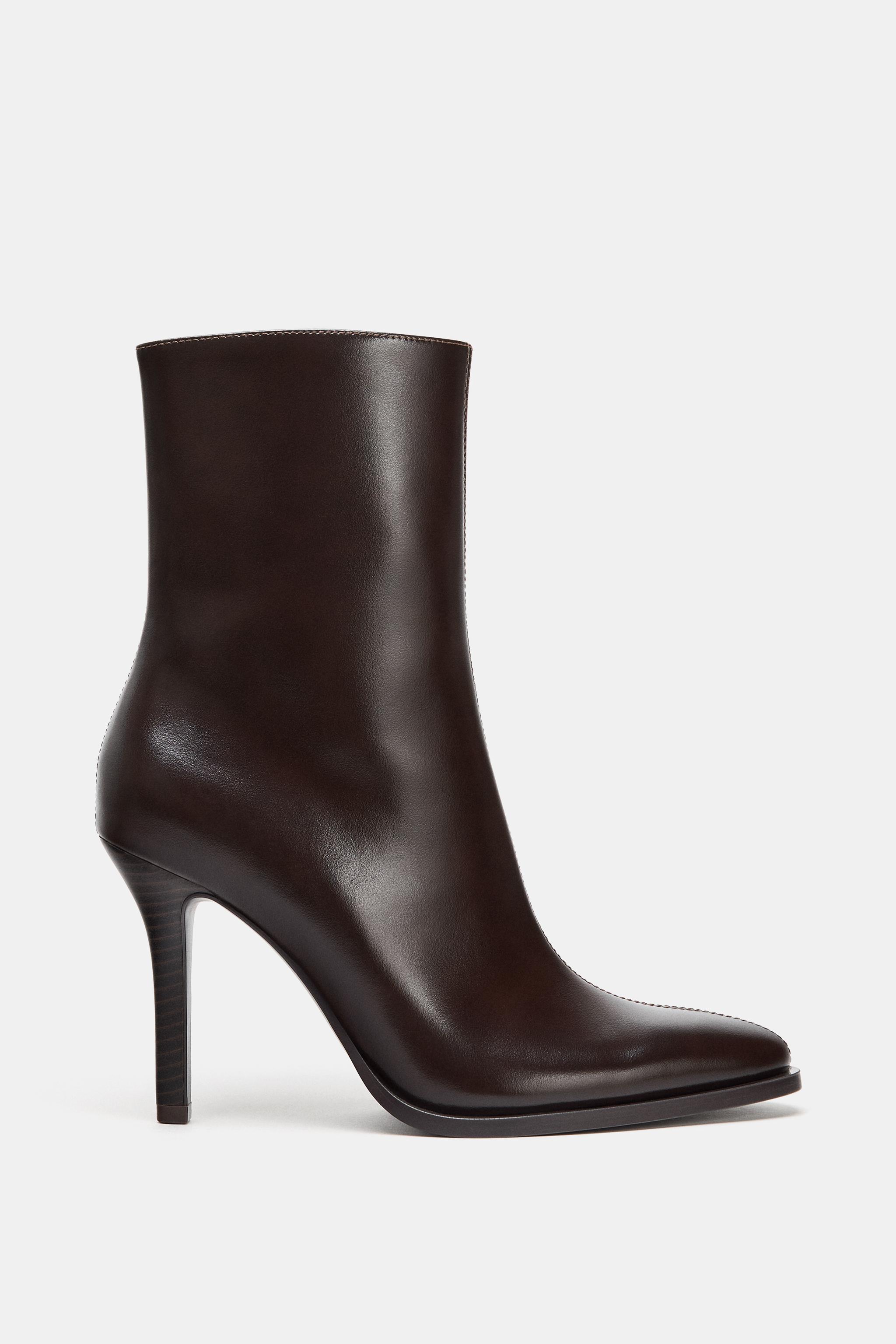 High Heeled Ankle Boots