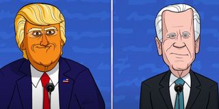 President Trump and Vice President Joe Biden on Our Cartoon President (2020)