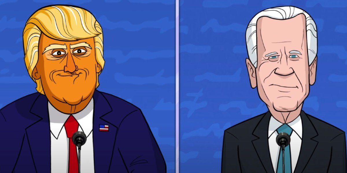 President Trump and Vice President Joe Biden on Our Cartoon President (2020)