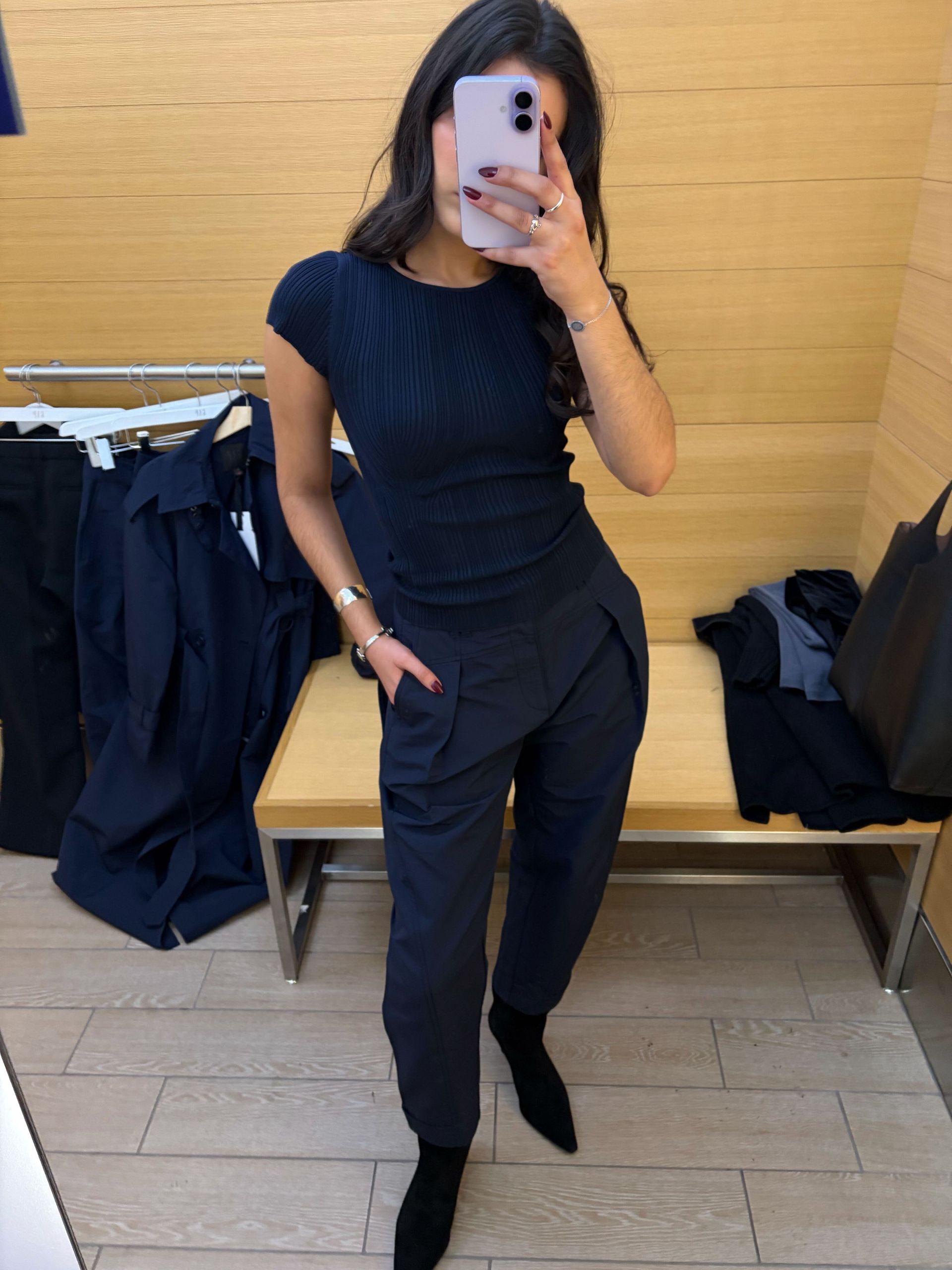WWW Editor Josephine Hadjiloucas tries on the Gap Studio Winter Collection 2025