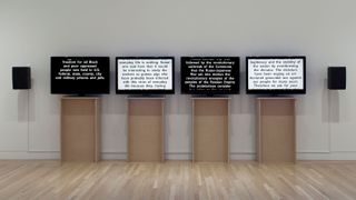 Art by Charles Gaines, Manifestos, 2008, Installation view, 'All of this and nothing', Hammer Museum, Los Angeles 2011