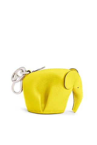 Loewe Elephant Charm In Classic Calfskin