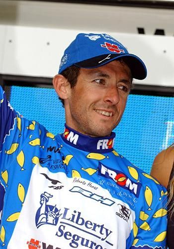 Roberto Heras (Liberty Seguros) likes the fishes on the points jersey