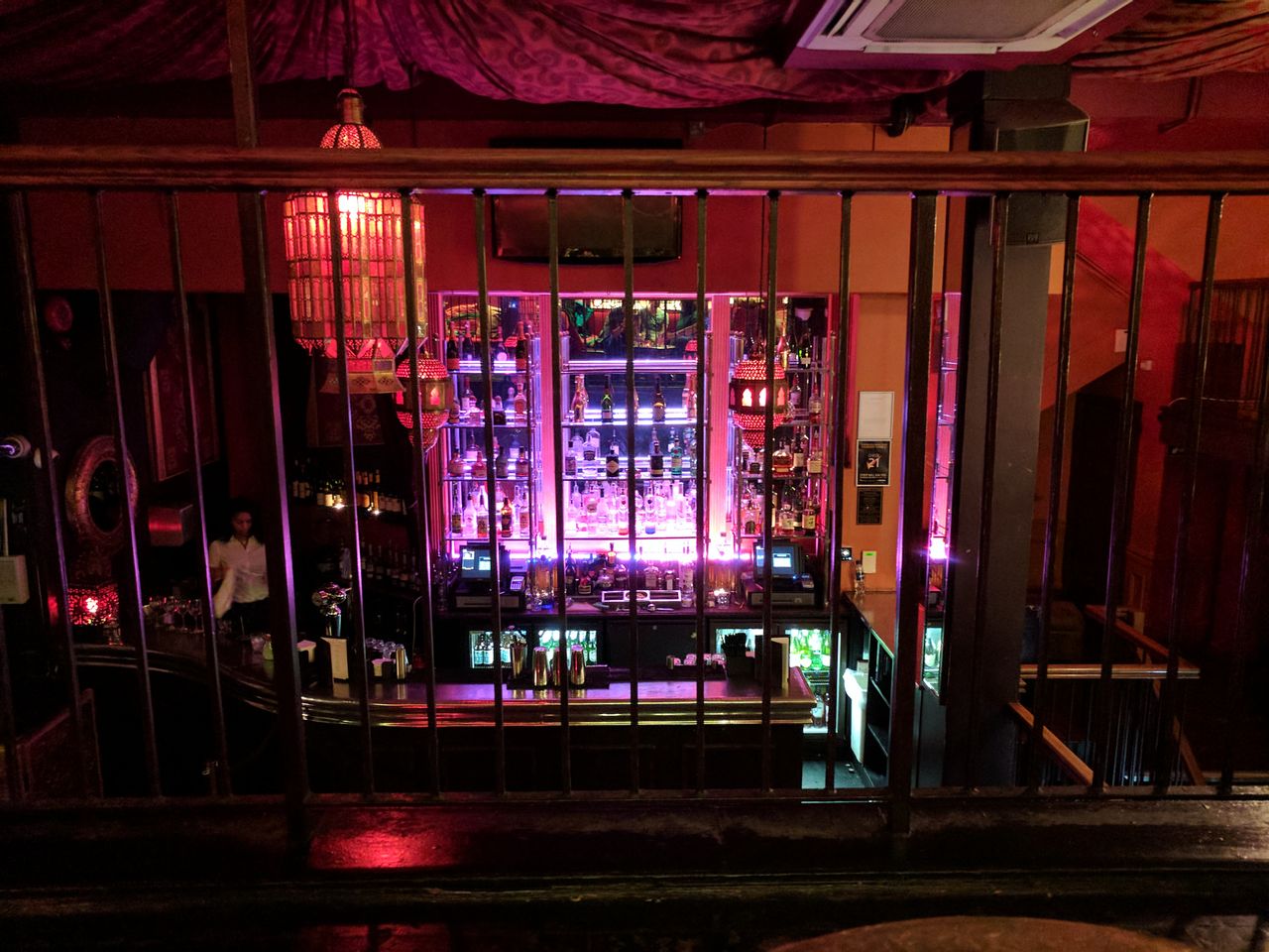Indoors, HDR+ does well at brightening up dark areas, but the ambiance of this club is lost