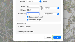 How to reduce a photo’s size in macOS