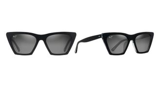 Polarized sunglasses with black frames