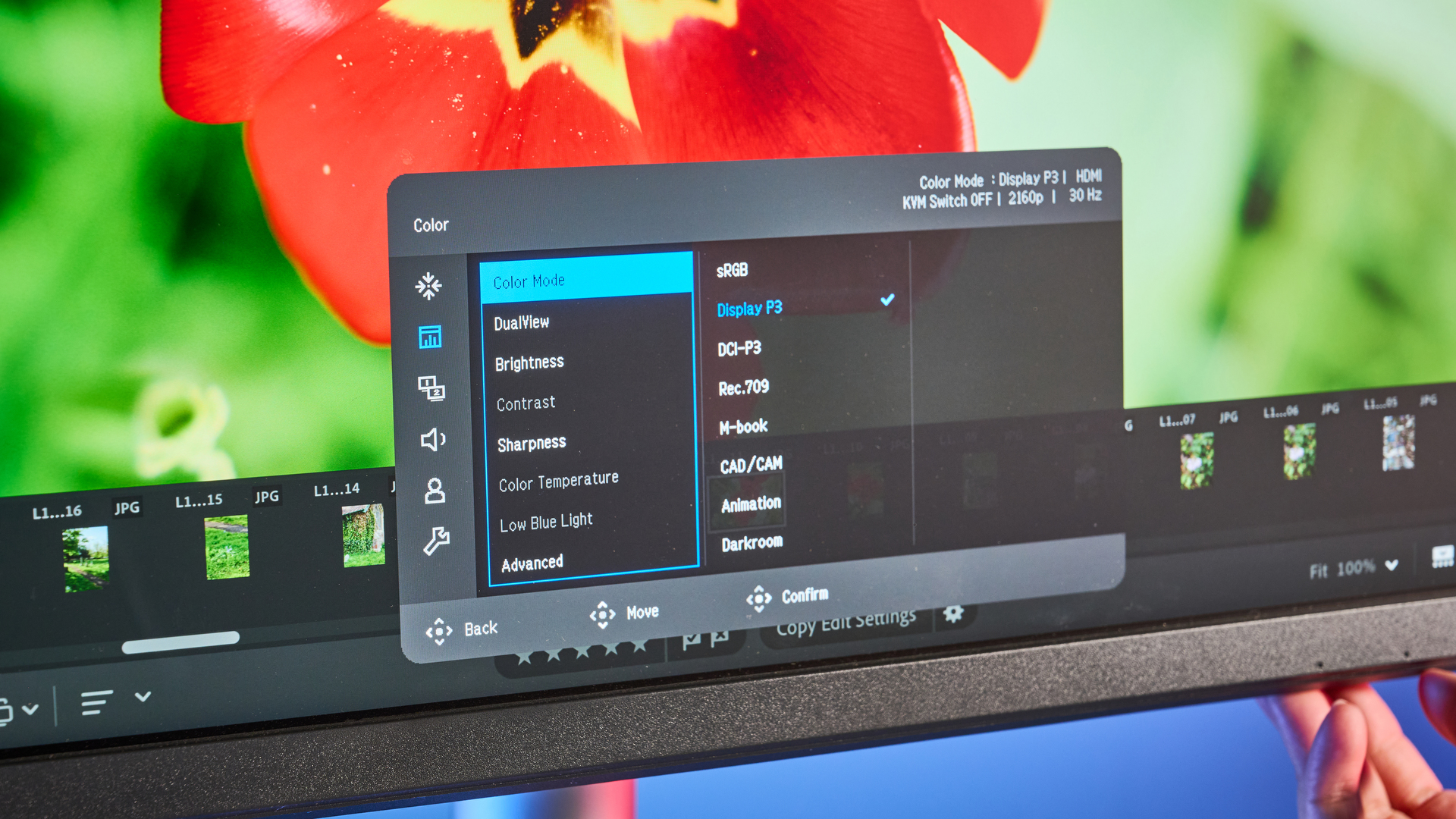 A BenQ Creative Pro PD2730S monitor