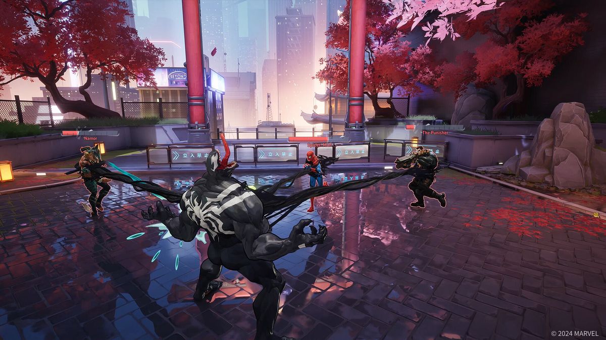 Venom gameplay in Marvel Rivals.