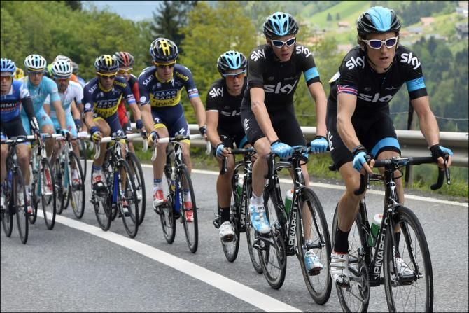 Team Sky set the pace