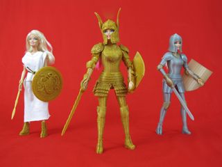 Turn Barbie into a medieval warrior