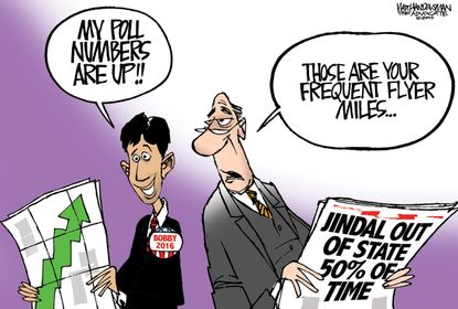 Political cartoon U.S. GOP Bobby Jindal