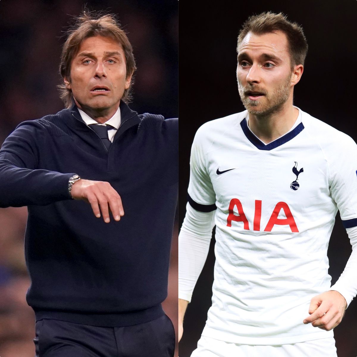 Antonio Conte and Christian Eriksen