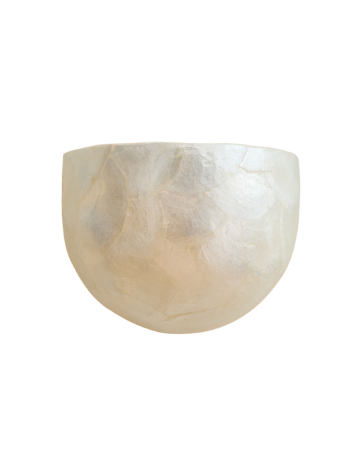 Isabel Capiz Demi Lune Sconce (10")