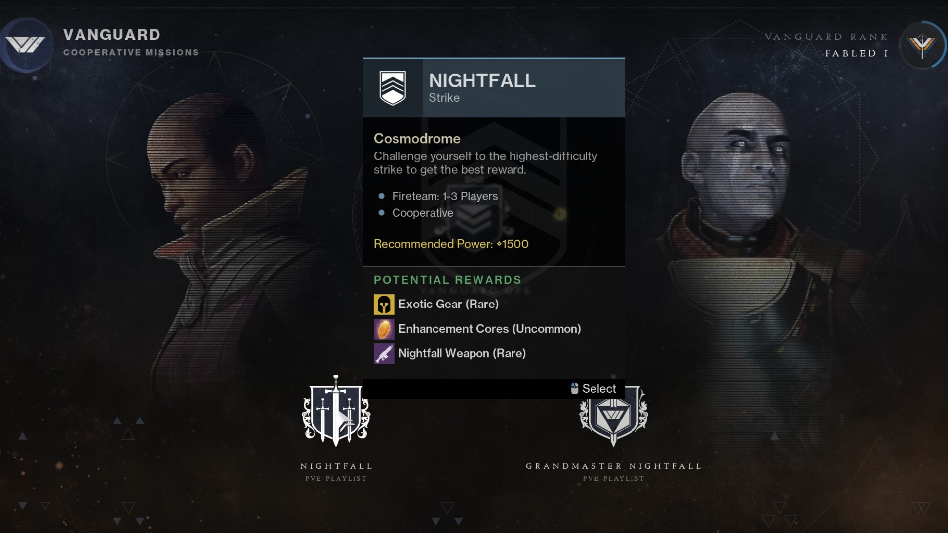 Destiny 2 Nightfall hedef