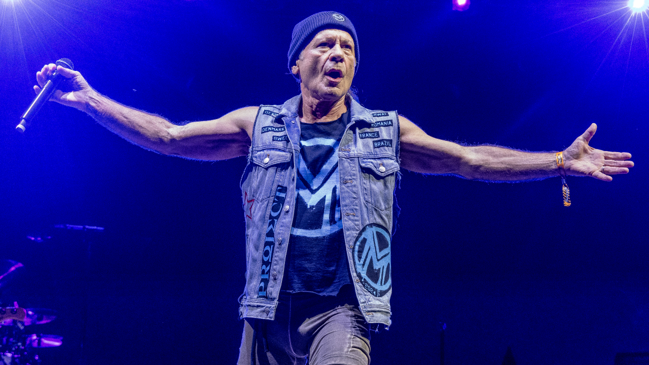Bruce Dickinson onstage in 2025