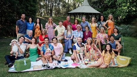 Neighbours cast shot from 2022