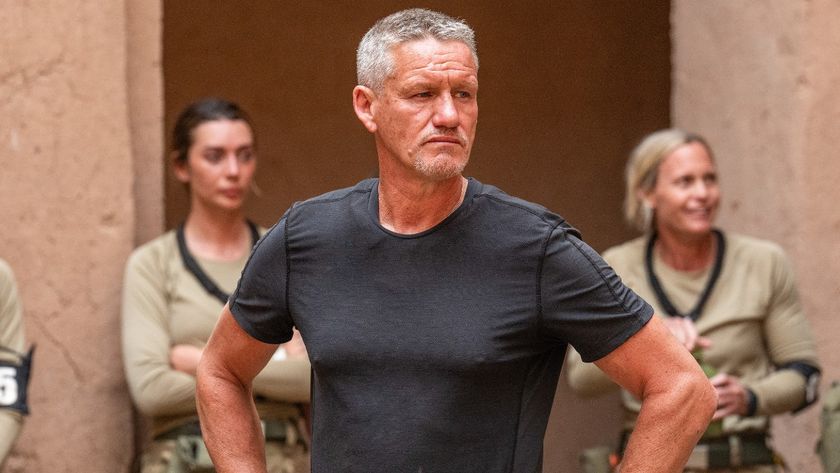 Billy looks at the recruits. 